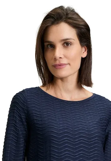 Structured Shirt With Boat Neck