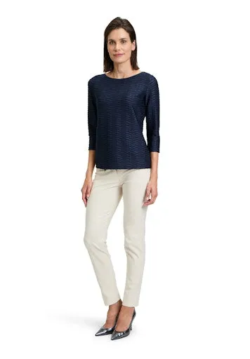 Structured Shirt With Boat Neck
