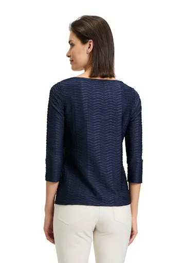 Structured Shirt With Boat Neck
