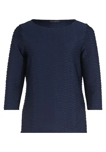 Structured Shirt With Boat Neck