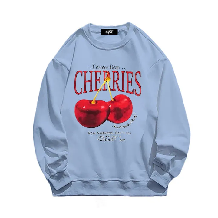 “Style trendy design realistic cherry letter” Sweatshirt