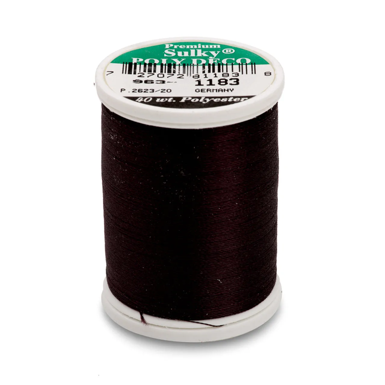 Sulky 40 Wt. Poly Deco Thread - Whites, Greys, Browns, Blacks, Other Dark Tones