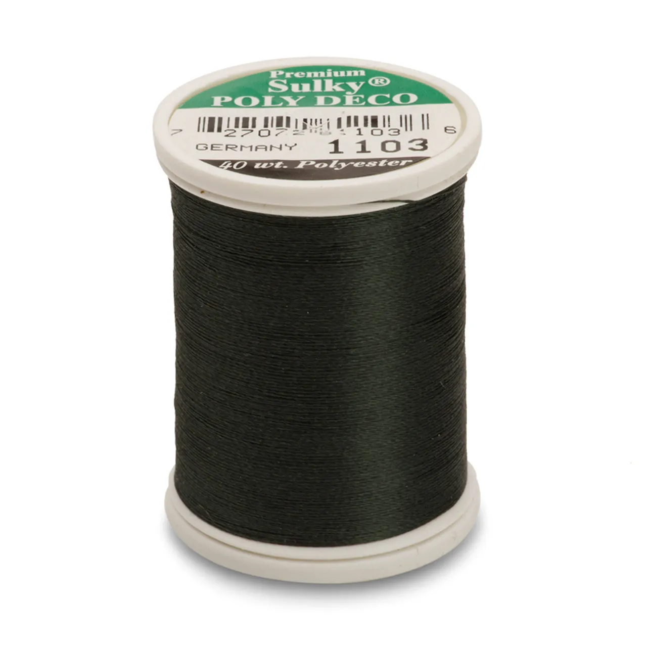 Sulky 40 Wt. Poly Deco Thread - Whites, Greys, Browns, Blacks, Other Dark Tones