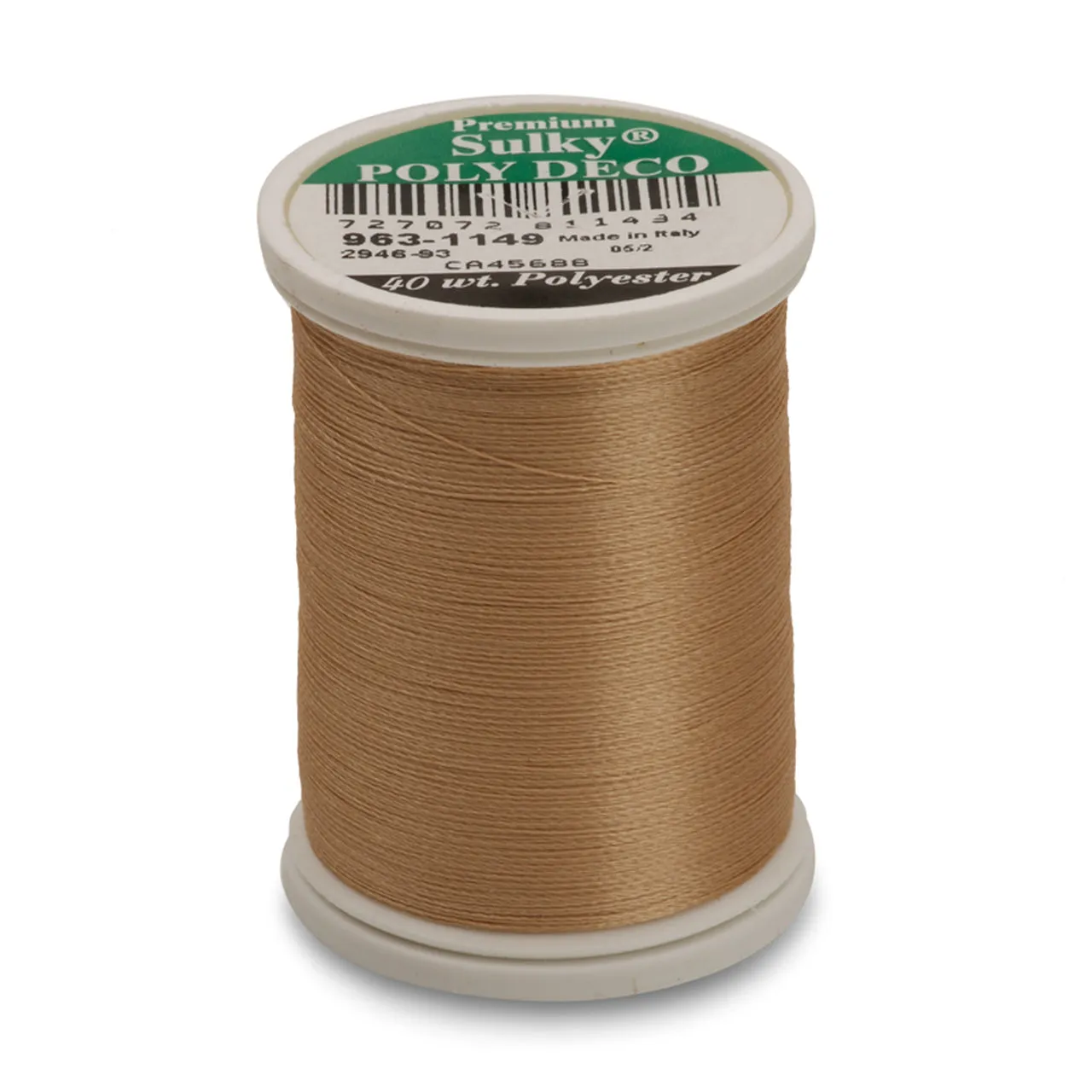 Sulky 40 Wt. Poly Deco Thread - Whites, Greys, Browns, Blacks, Other Dark Tones