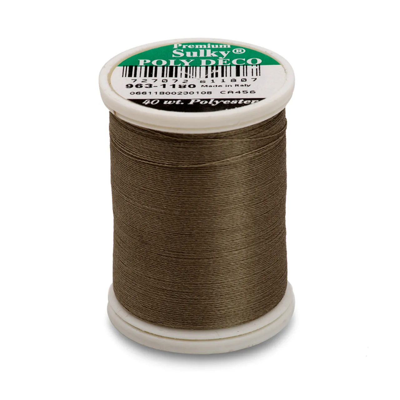 Sulky 40 Wt. Poly Deco Thread - Whites, Greys, Browns, Blacks, Other Dark Tones