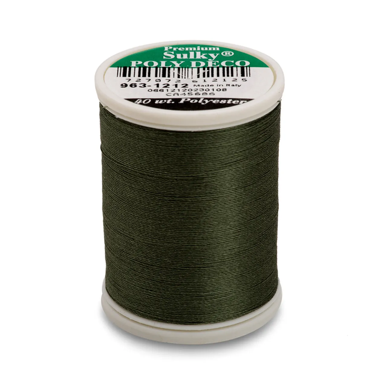 Sulky 40 Wt. Poly Deco Thread - Whites, Greys, Browns, Blacks, Other Dark Tones