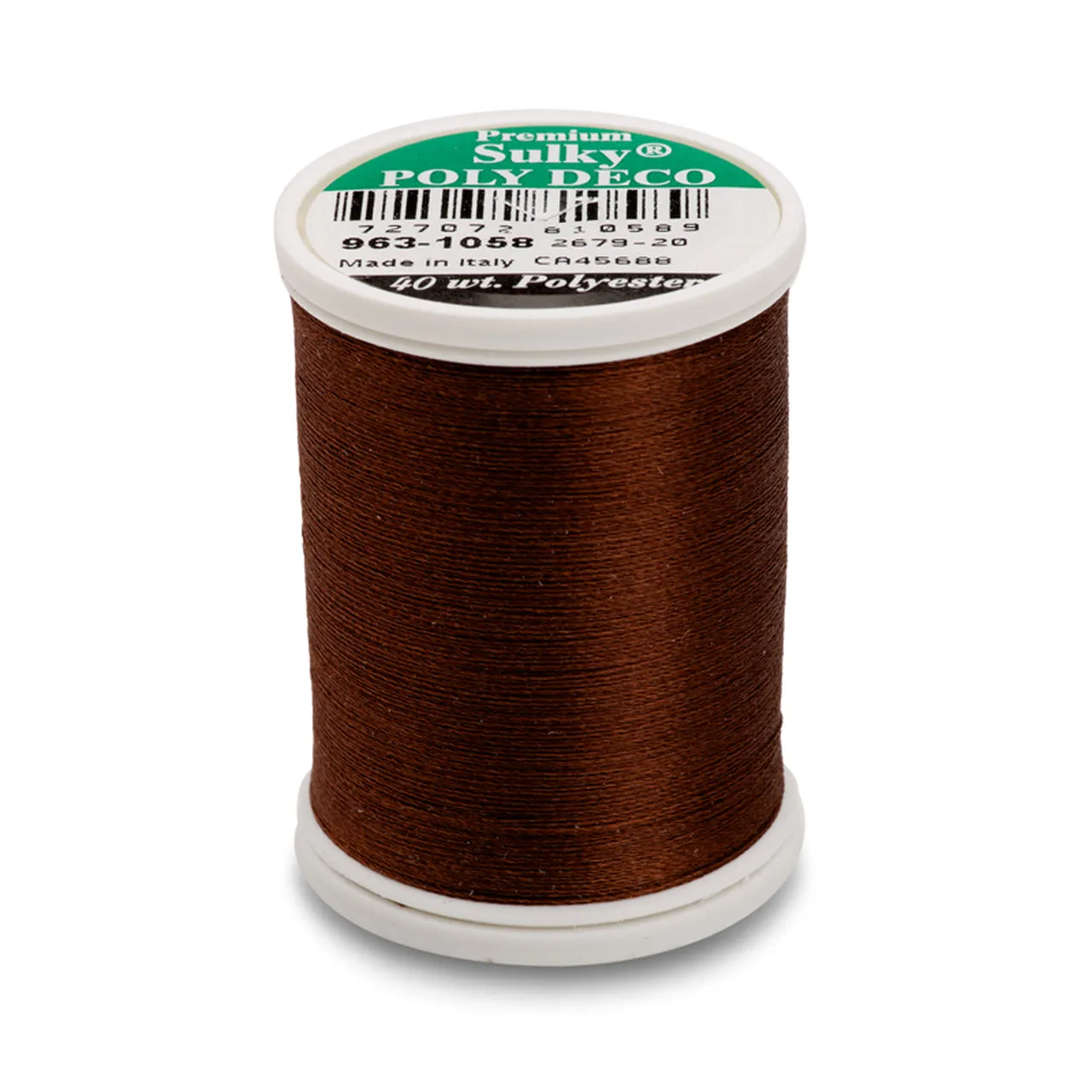 Sulky 40 Wt. Poly Deco Thread - Whites, Greys, Browns, Blacks, Other Dark Tones