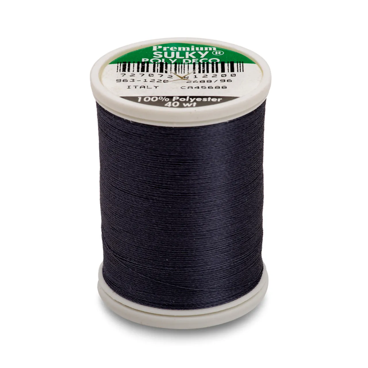 Sulky 40 Wt. Poly Deco Thread - Whites, Greys, Browns, Blacks, Other Dark Tones