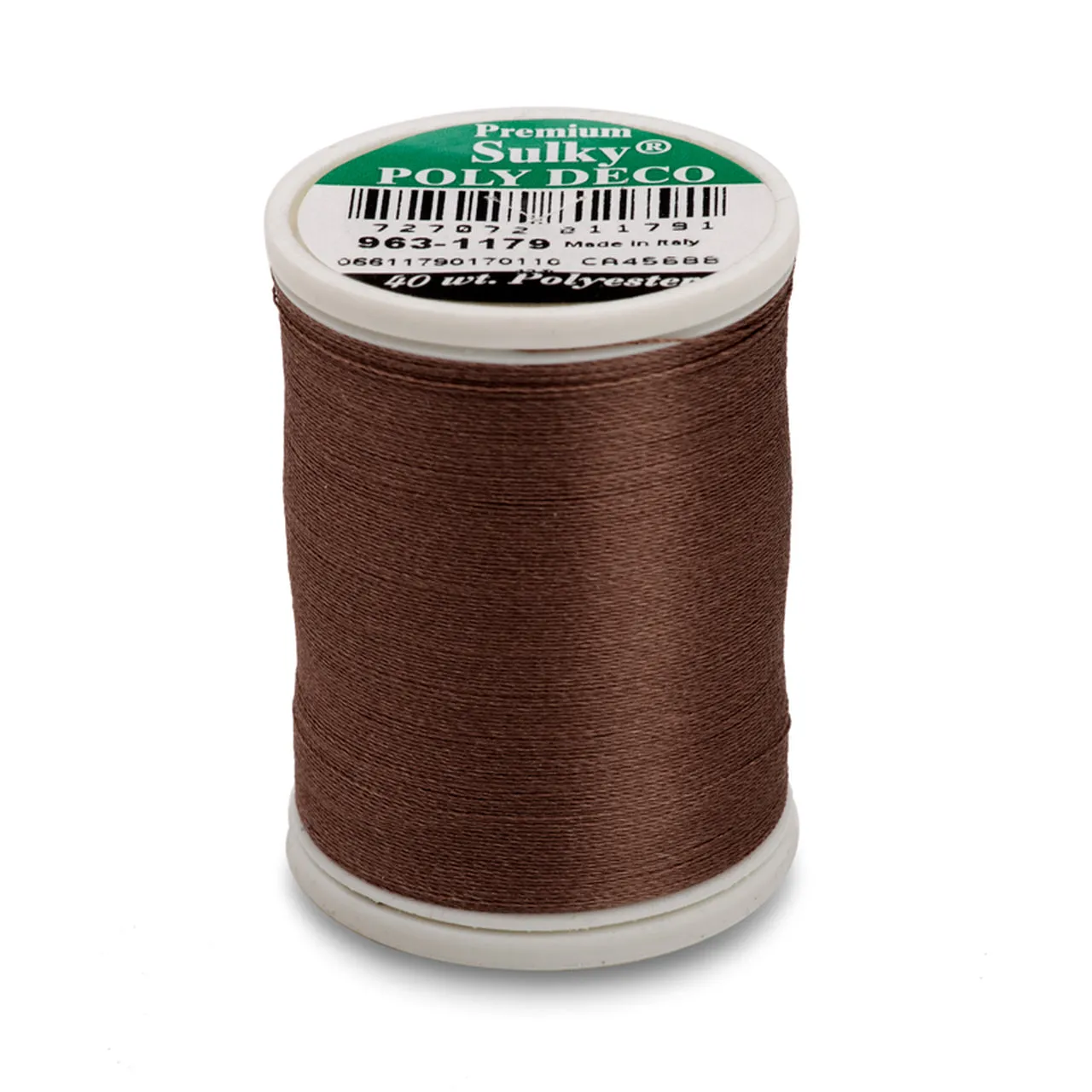 Sulky 40 Wt. Poly Deco Thread - Whites, Greys, Browns, Blacks, Other Dark Tones