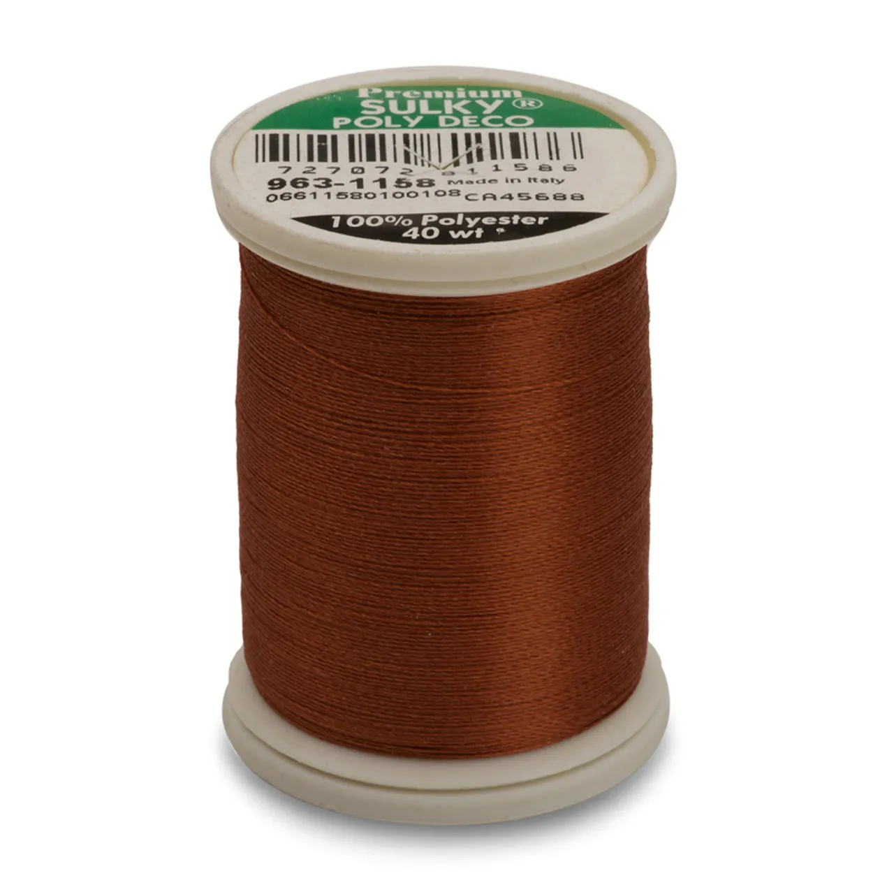 Sulky 40 Wt. Poly Deco Thread - Whites, Greys, Browns, Blacks, Other Dark Tones