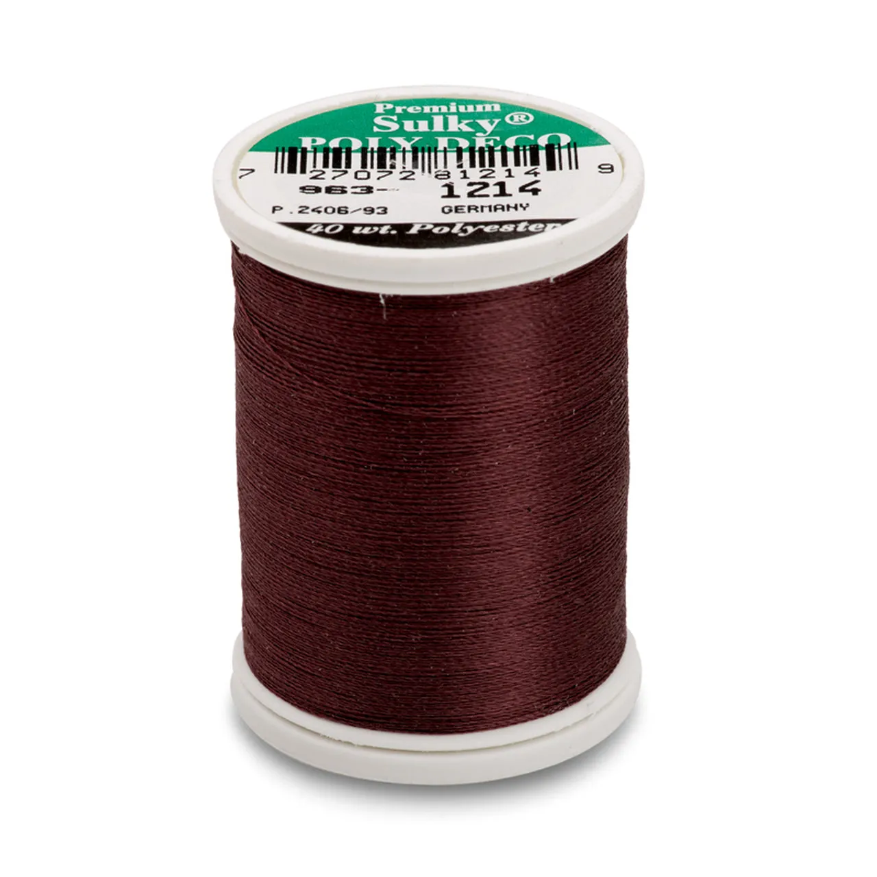 Sulky 40 Wt. Poly Deco Thread - Whites, Greys, Browns, Blacks, Other Dark Tones