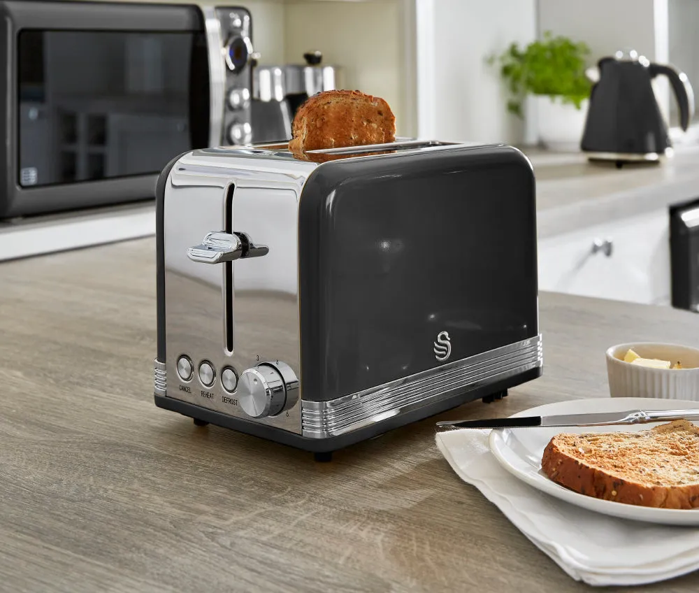 Swan 2 Slice Retro Toaster