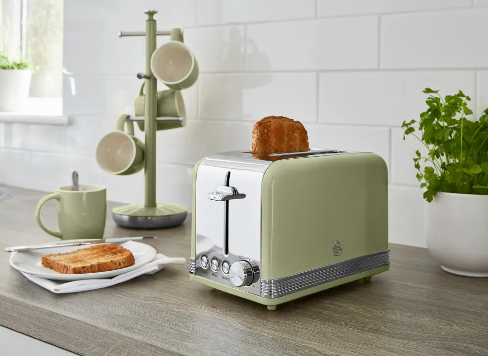 Swan 2 Slice Retro Toaster