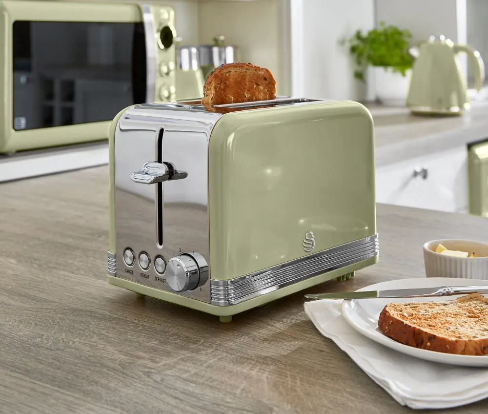 Swan 2 Slice Retro Toaster