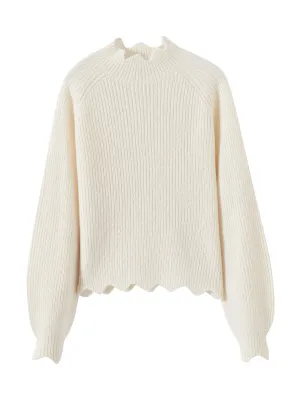 TALIA SCALLOP EDGE  PULLOVER 092524