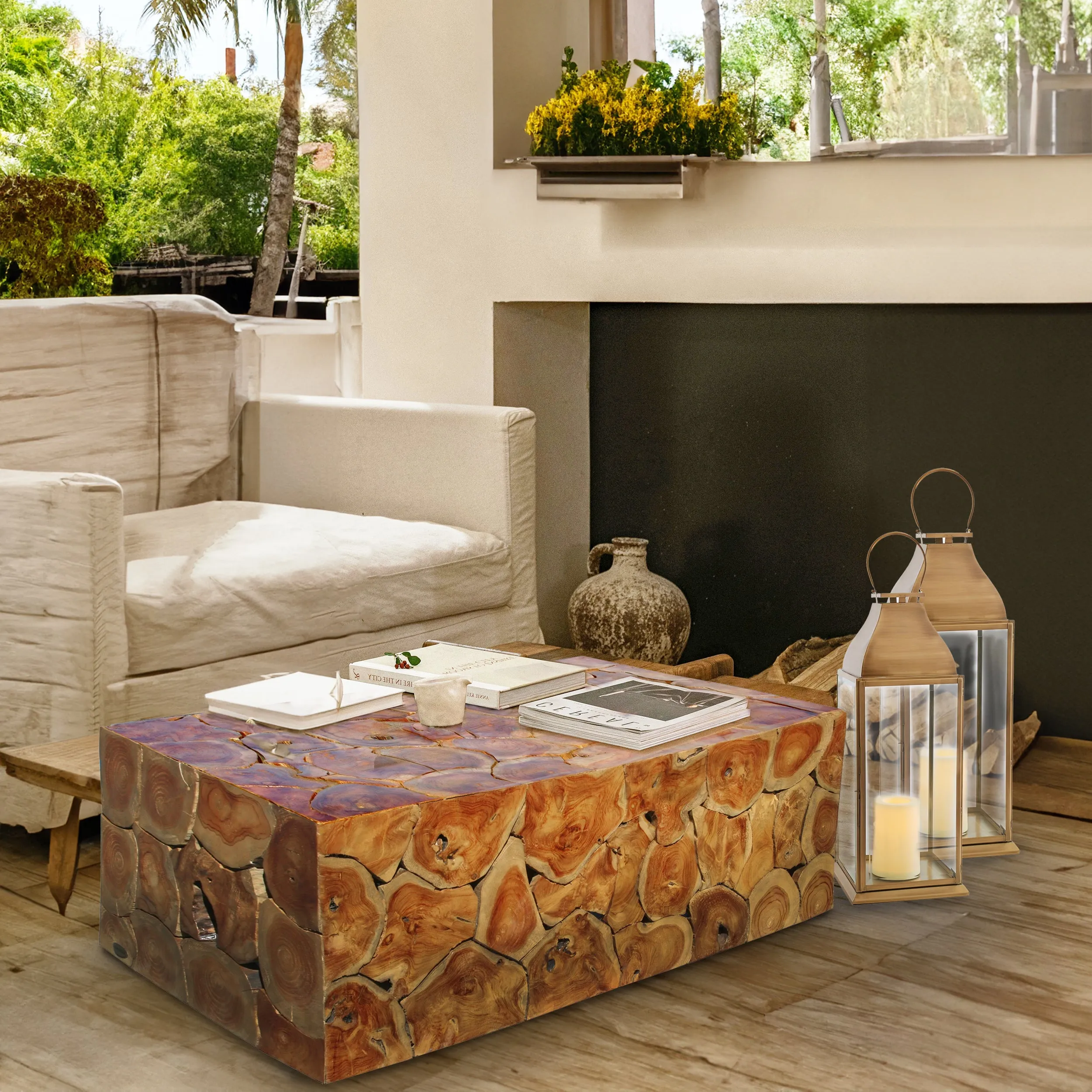 Teak Wood Akar Coffee Table