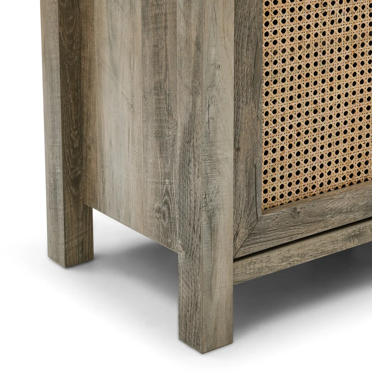 TV Stand up to 65 W/Electric Fireplace 4 Storage Shelves, Grey