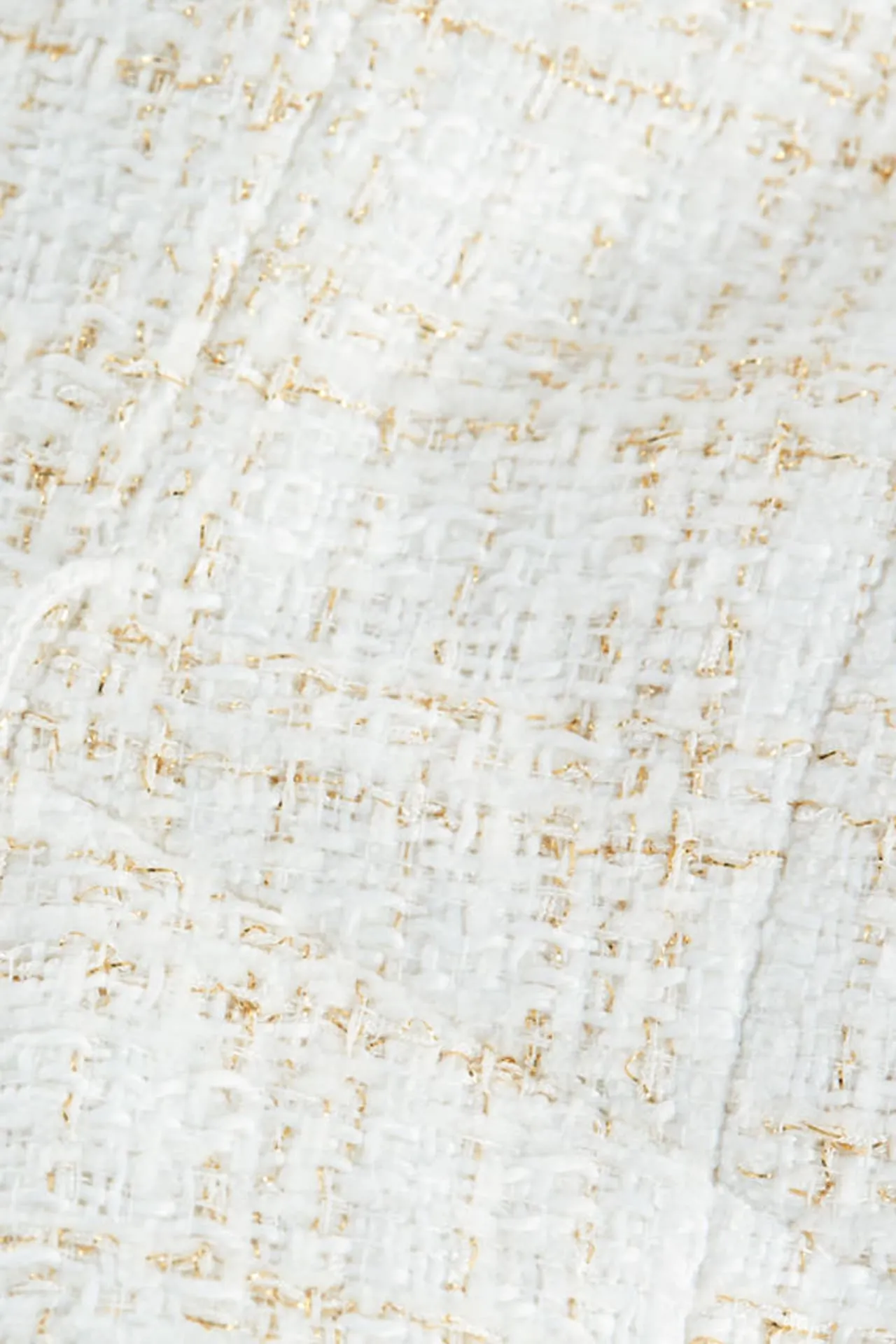 V-Neck Lurex Tweed Dress