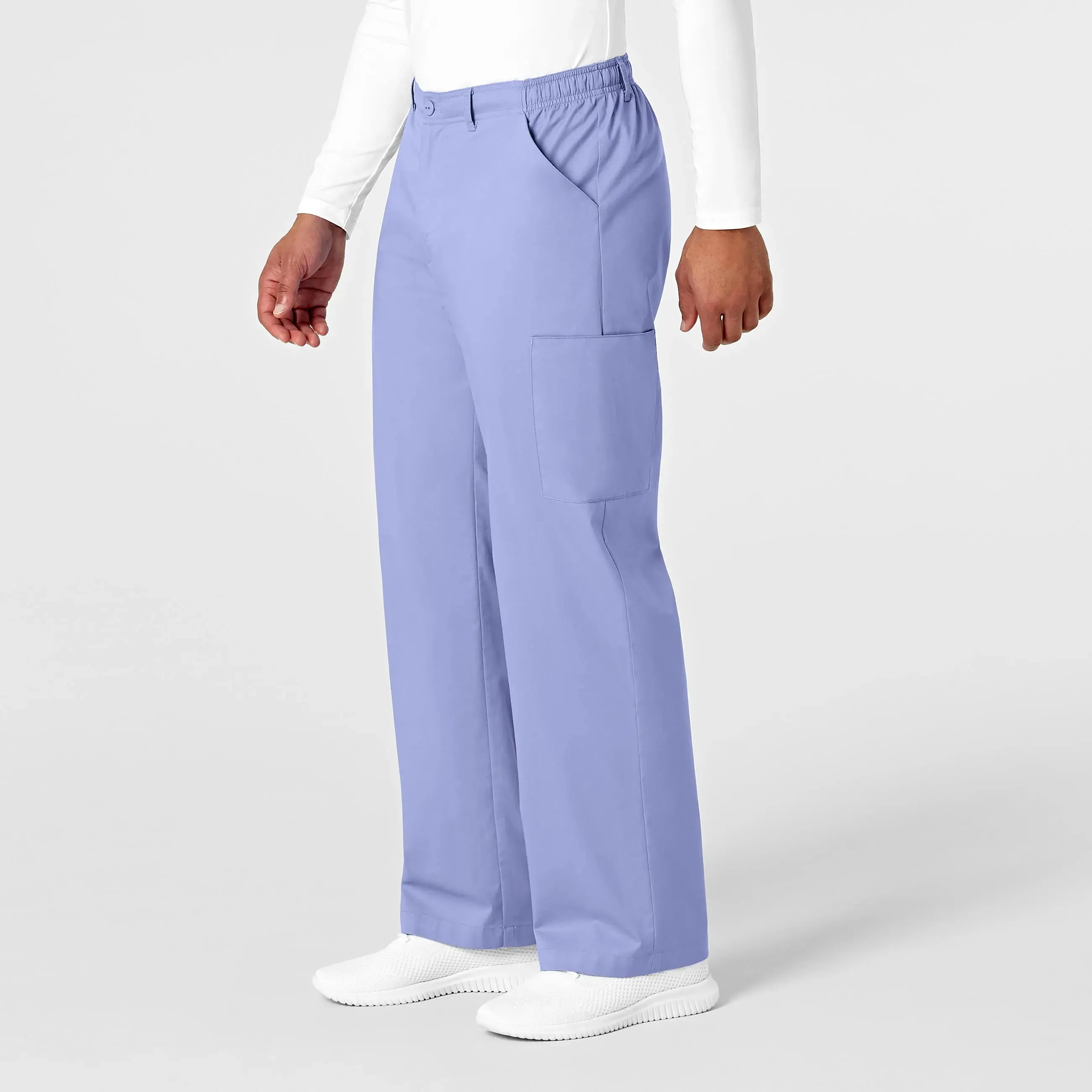Wink Men's WonderWORK Cargo Scrub Pant - Ceil Blue