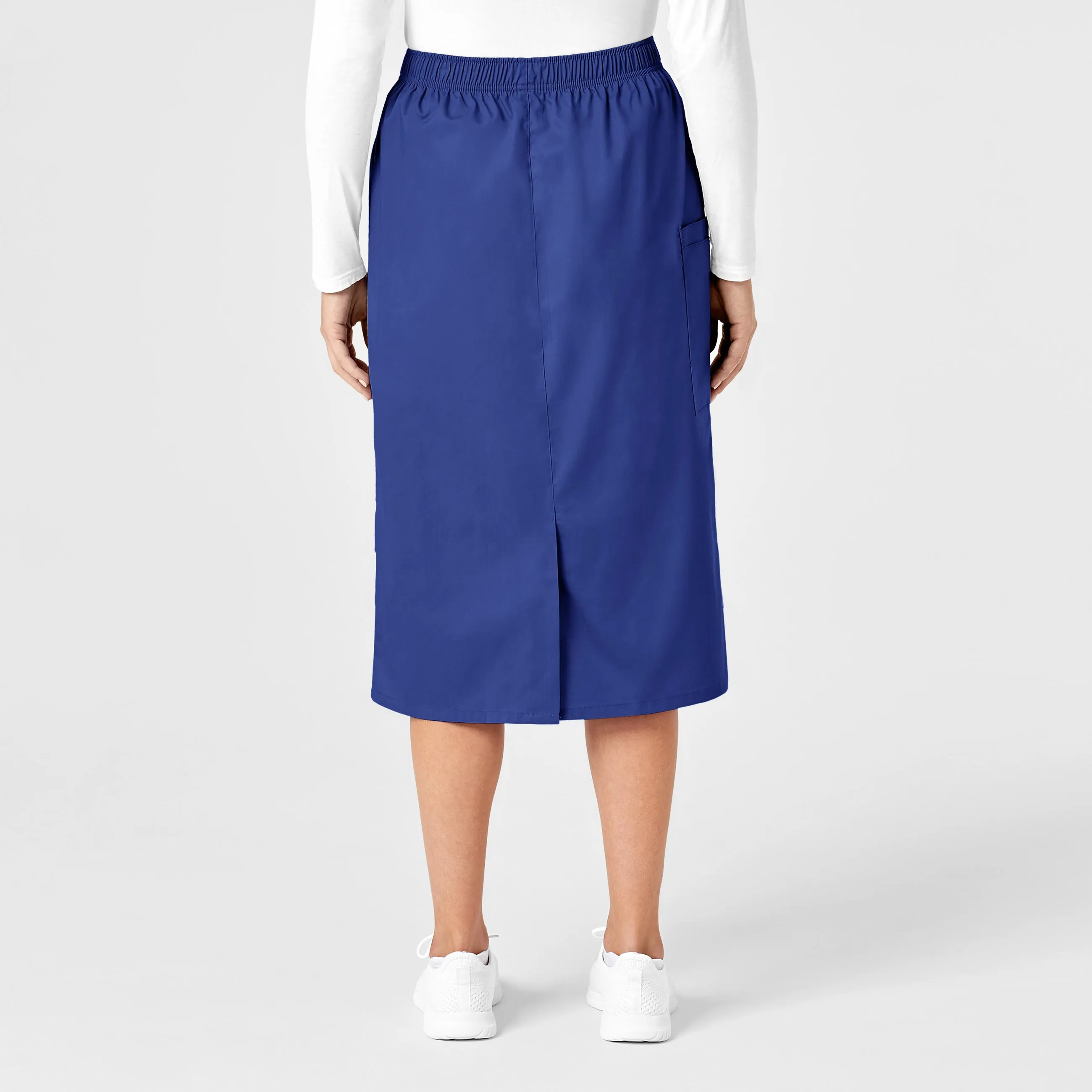 WonderWORK Women's Pull On Cargo Scrub Skirt - Galaxy Blue