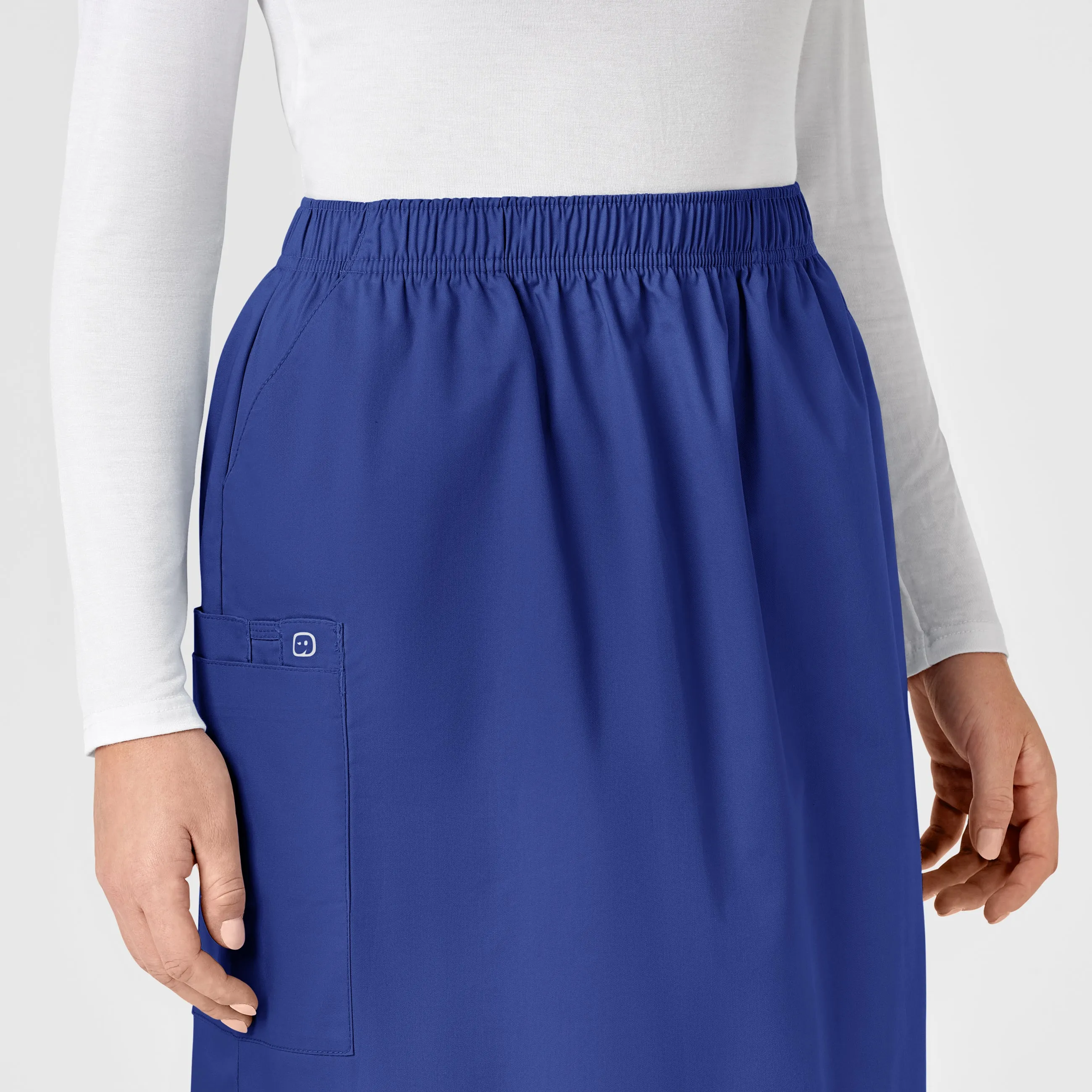 WonderWORK Women's Pull On Cargo Scrub Skirt - Galaxy Blue