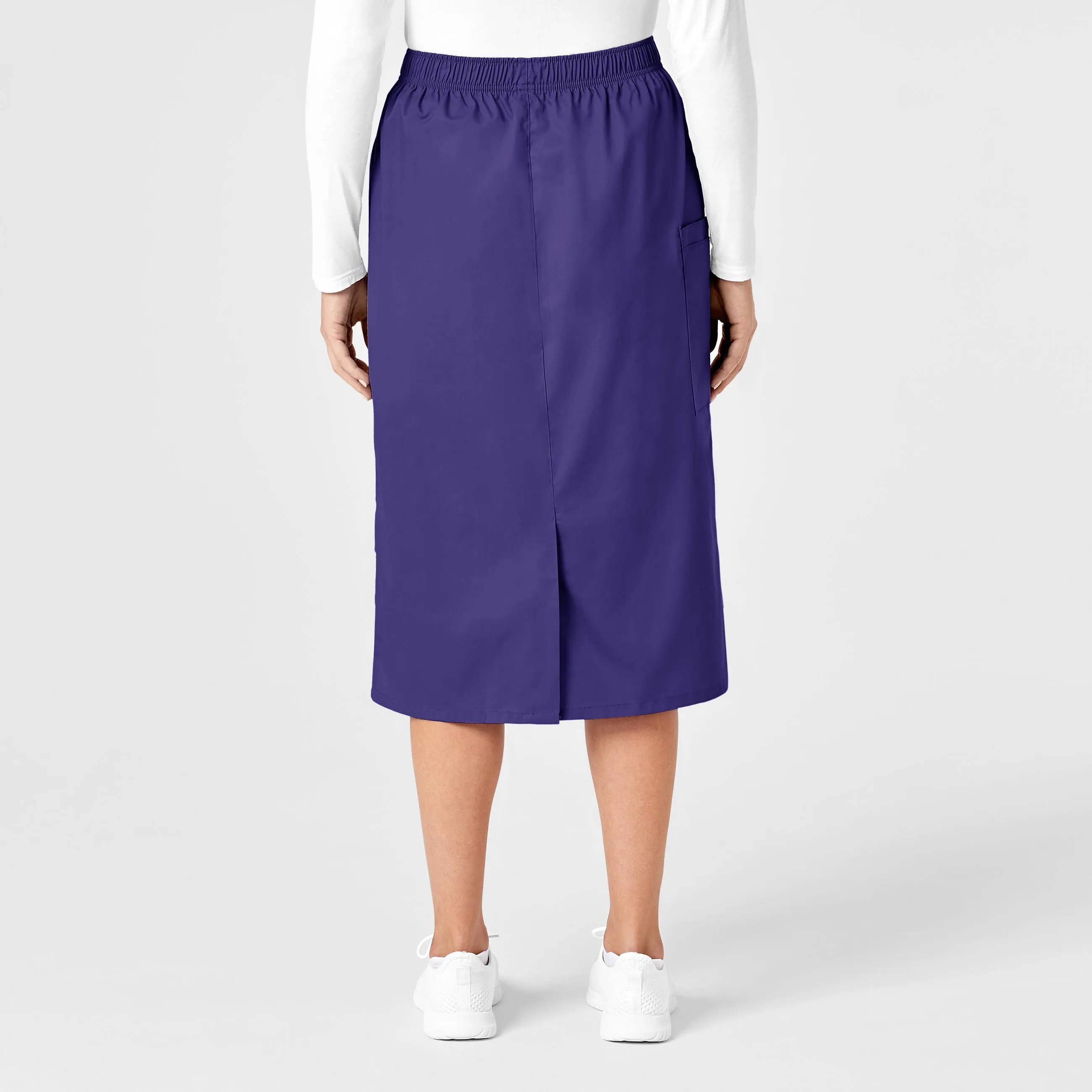 WonderWORK Women's Pull On Cargo Scrub Skirt - Grape